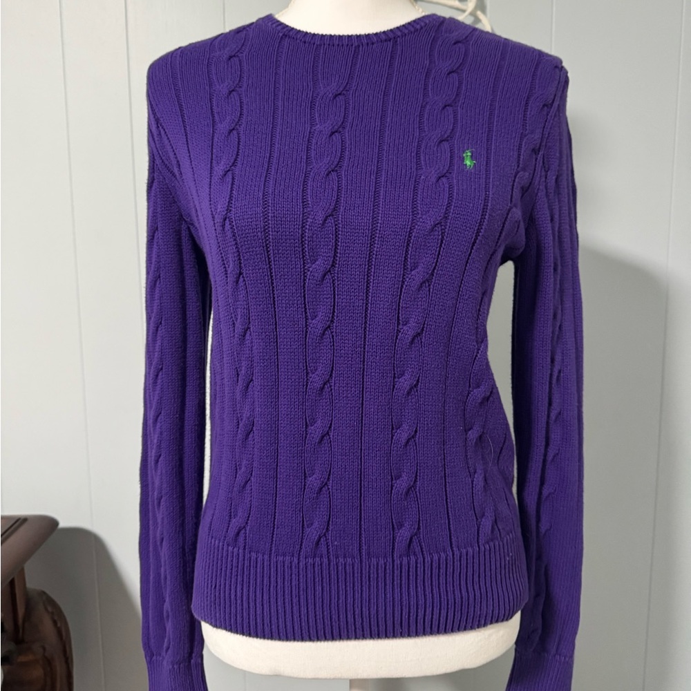Ralph Lauren Purple Sweater Size Large